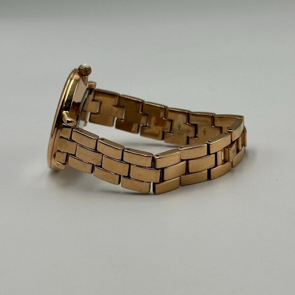 Lola Rose Watch Rose Gold Tone White Howlite Marble Dial New Battery 7.25 Inch - Picture 7 of 12